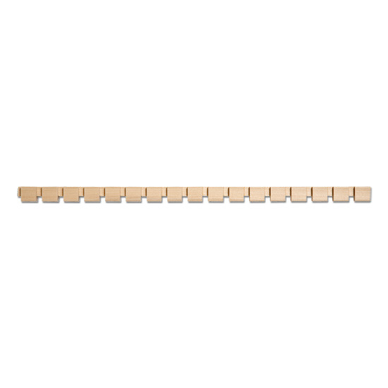 Maple Dentil Moulding- 5/8 x 1/2"