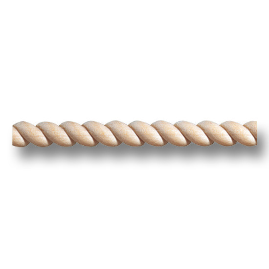 Red Oak Rope Moulding-1/4 x 1/2 x 8