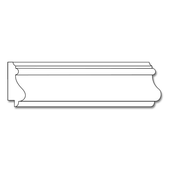 Resin Panel Moulding- 11/16 x 1 3/4
