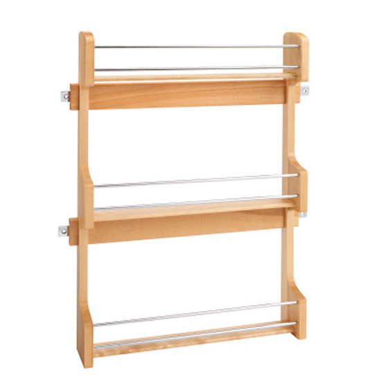 Door Mount Spice Rack for 21" WallCabinet Natural Wood Maple