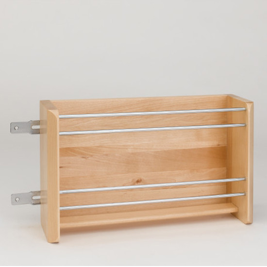 Door Mount Foil Rack Natural Wood Maple 21"