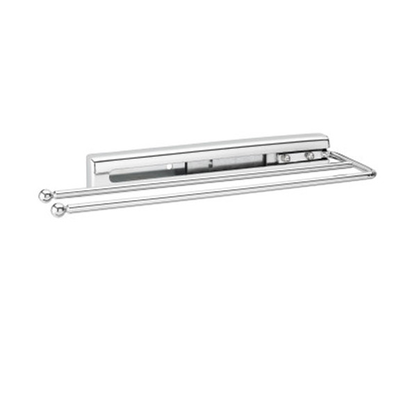 2 Prong Towel Bar Chrome Wire