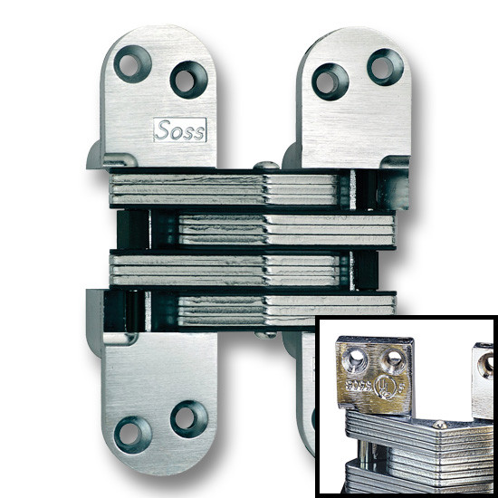 Hinge 220 Fire Rated 2" Minimum Thickness Bright Nickel