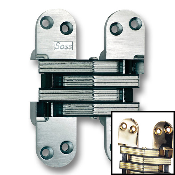 Hinge #220 5-1/2" x 1-3/8" Satin Chrome Hinge #220 5-1/2" x 1-3/8" Satin Chrome