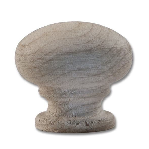 Knob 1-1/4" Maple Unfinished with Insert Knob 1-1/4" Maple Unfinished with Insert