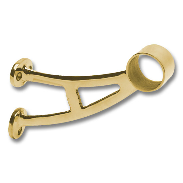 BAR MOUNT BRACKET, 1.5" Polished Brass BAR MOUNT BRACKET, 1.5" Polished Brass