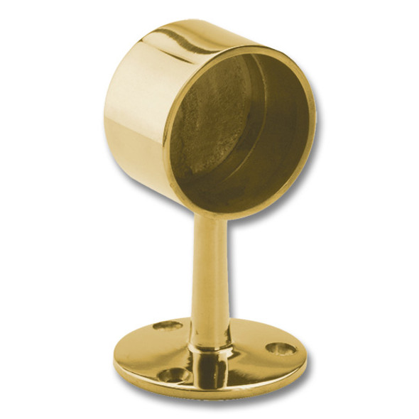 FLUSH END POST, 1.5" Polished Brass FLUSH END POST, 1.5" Polished Brass