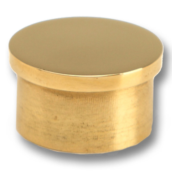 END CAP, FLUSH, 1" Polished Brass END CAP, FLUSH, 1" Polished Brass