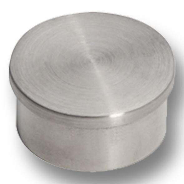 END CAP, FLUSH, 2" Satin Stainless Steel END CAP, FLUSH, 2" Satin Stainless Steel