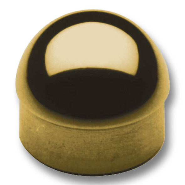 HALF BALL END CAP, 2" Polished Brass HALF BALL END CAP, 2" Polished Brass
