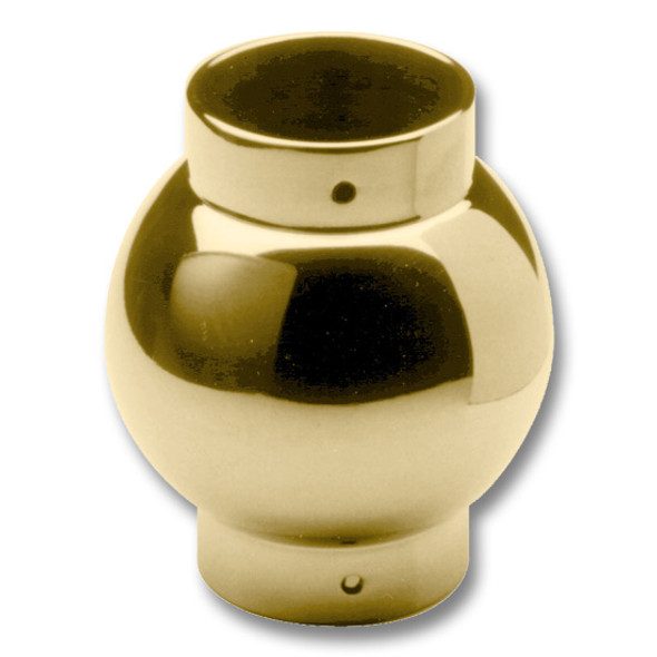 BALL PARALLEL OUTLET, 2" Polished Brass BALL PARALLEL OUTLET, 2" Polished Brass