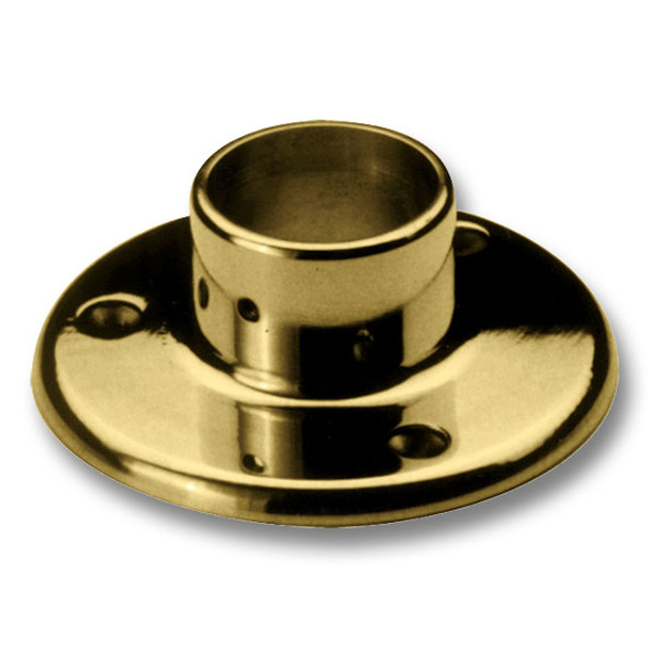FLANGE, FLOOR, 1.5" X 4" Polished Brass FLANGE, FLOOR, 1.5" X 4" Polished Brass