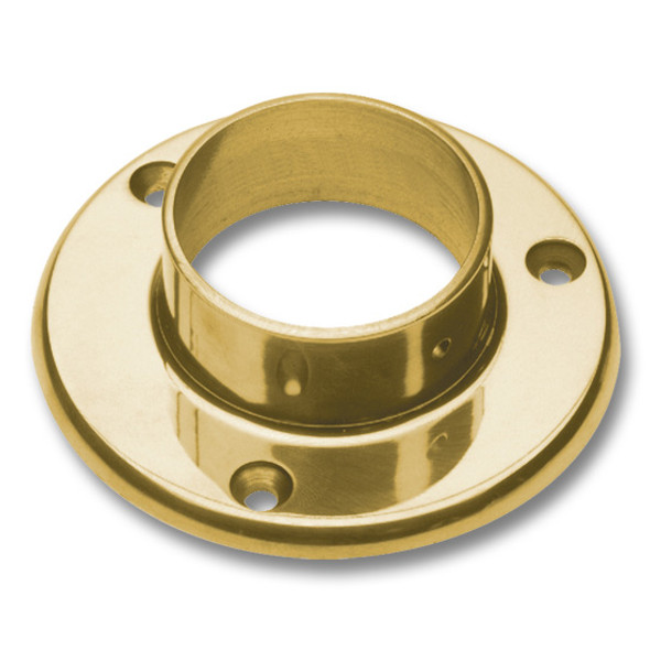 FLANGE, WALL, 2" X 4" Polished Brass FLANGE, WALL, 2" X 4" Polished Brass