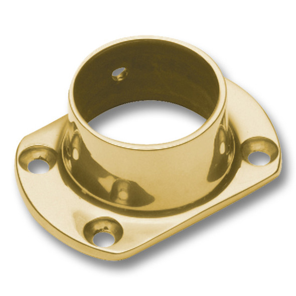 FLANGE, WALL, CUT, 1.5" Polished Brass FLANGE, WALL, CUT, 1.5" Polished Brass