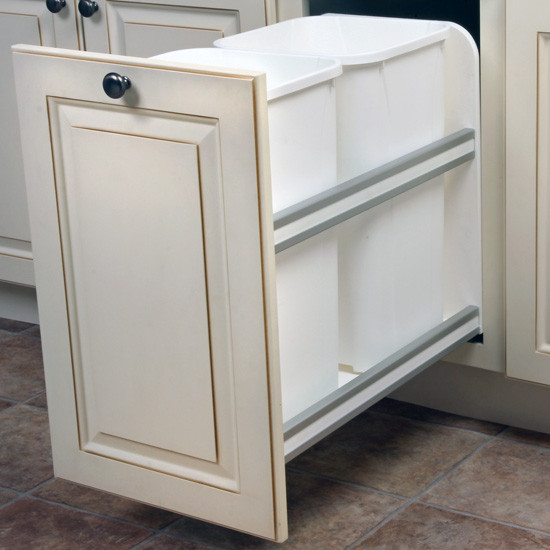 Soft-Close Under-Mount, Double 27qt, White