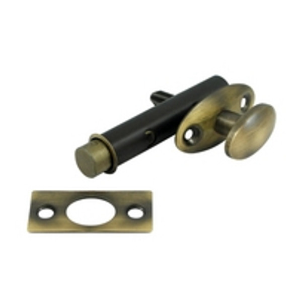 Mortise Bolt, Antique Brass