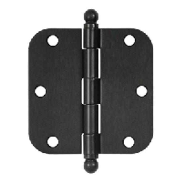 3 1/2''x 3 1/2''x 5/8'' Radius Hinge, w/ Ball Tips, Oil Rubbed Bronze