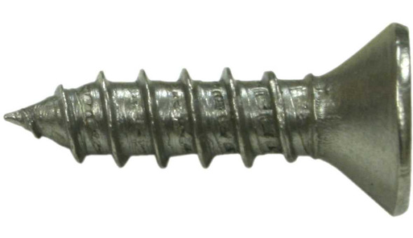 Wood Screw #10 x 3/4'', Satin Nickel