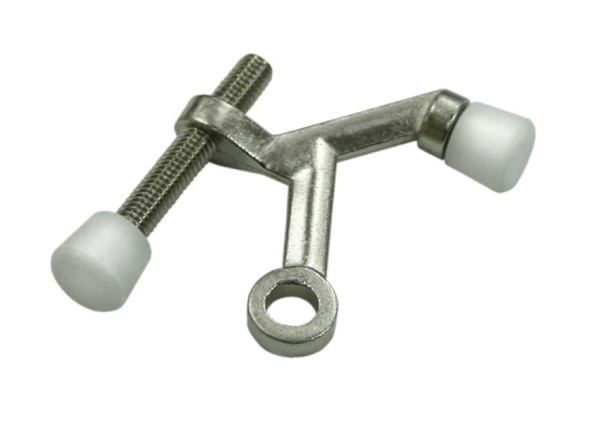 Hinge Pin Stop, Hinge Mounted, Zinc Die-Cast, Satin Nickel