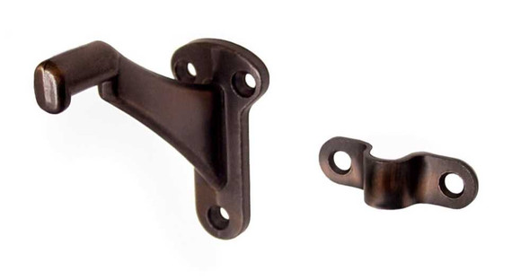 Hand Rail Brackets, Zinc 2-3/4'' Projection, Antique Brass