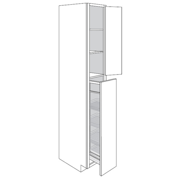 Pantry w/ Pull Out 18 W X 96 H X 24 D - Trenton Series by JSI