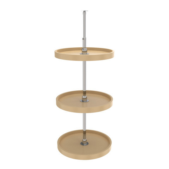 Rev-A-Shelf 18" Lazy Susan, 3-Shelf, Almond Polymer