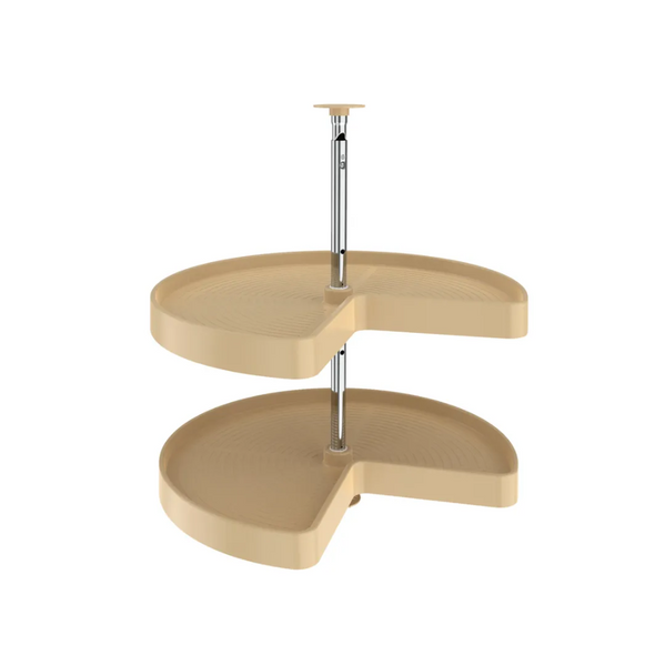 24" LD Polymer 2 Shelf Set w/Tele Shaft Almond 24" LD Polymer 2 Shelf Set w/Tele Shaft Almond