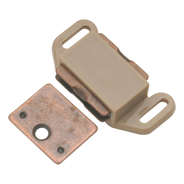 Plastic Magnetic Catch 1-5/8" Center to Center, Tan Plastic Magnetic Catch 1-5/8" Center to Center, Tan