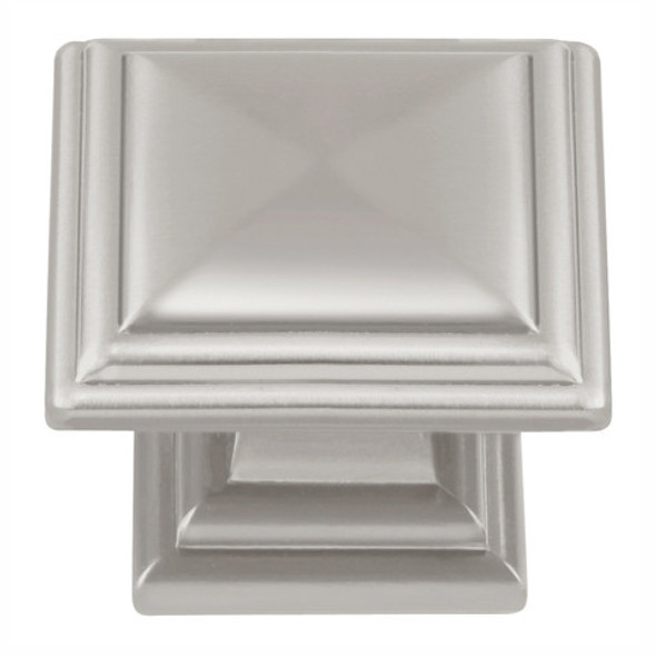 KNOB, 1-5/16" SQ. x 1" Proj, Satin Nickel KNOB, 1-5/16" SQ. x 1" Proj, Satin Nickel