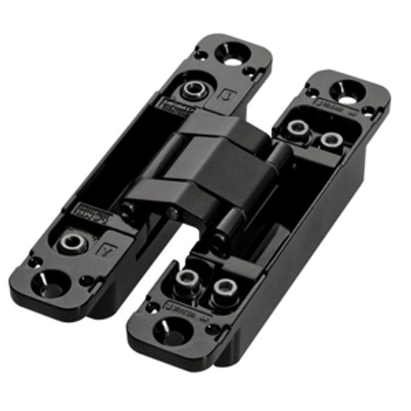 Hinge, Concealed, 3 Way Adjustment Function For Vertical, Horizontal, and Depth Adjustability, Black