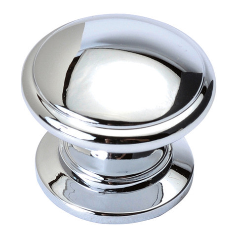 Knob D:1-1/4"P:1-1/32 B:1 Chrome Finish