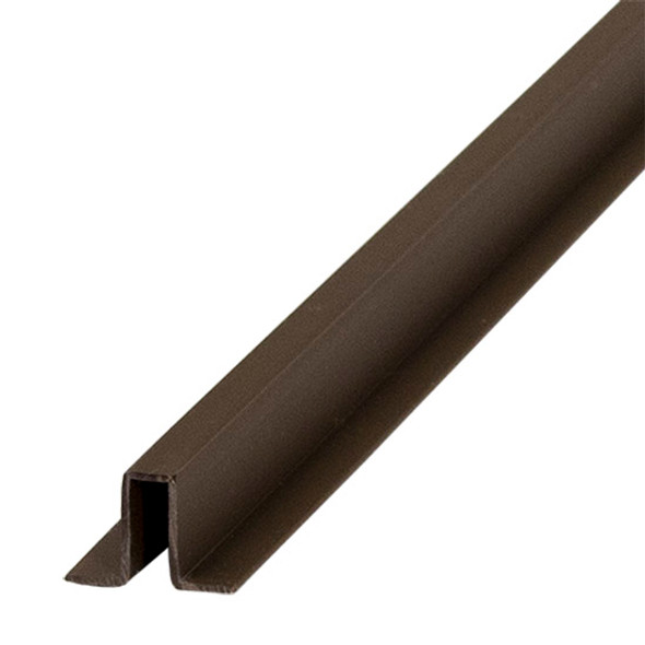 QG 48'' Plastic Channel for Wooden Doors, Brown