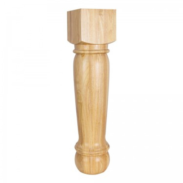 Traditional Post 8" x 8" x 35-1/2", Rubberwood