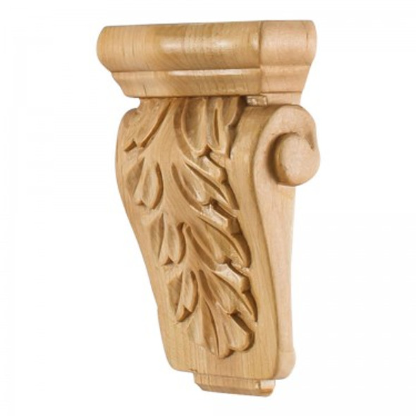 Acanthus Corbel 3-5/8" x 1-1/2" x 5-1/2", Maple