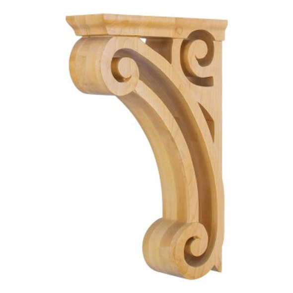 Open Space Corbel 3" x 9-3/8" x 14", Alder