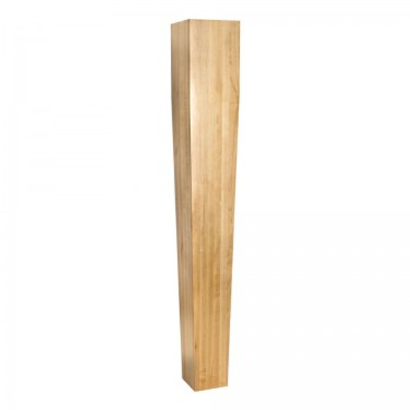 Four Sided Tapered Wood Post 5" X 5" X 35-1/2", Oak