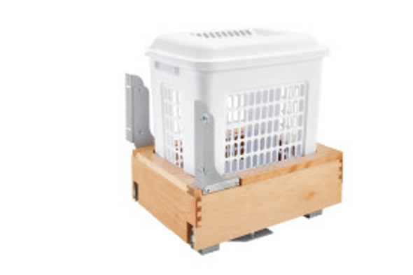 Bottom Mount Pull-Out Rev-A-Motion Hamper Natural Wood Maple Bottom Mount Pull-Out Rev-A-Motion Hamper Natural Wood Maple