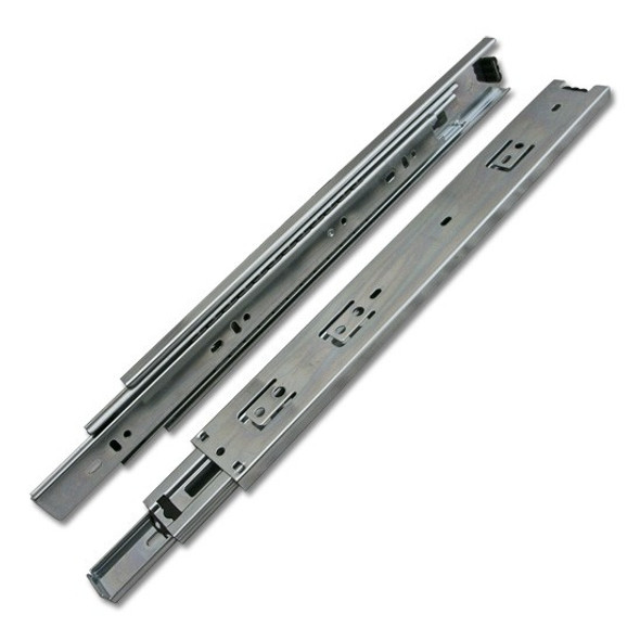 Bright Zinc Full-Extension Side Mount Drawer Slide, 26 in.