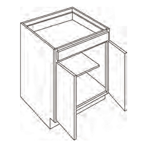 Base 30 W X 34-1/2 H X 24 D - Galaxy Nickel by Fabuwood Base 30 W X 34-1/2 H X 24 D - Galaxy Nickel by Fabuwood