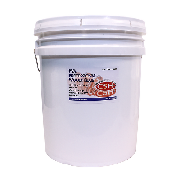 Wood Glue, Extended Open Time, White, 5-Gallon