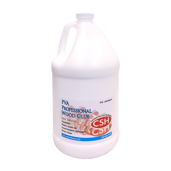 Wood Glue, Fast Setting, White, Gallon