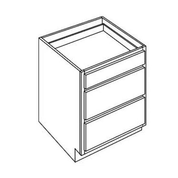 Drawer Base 18 W X 34-1/2 H X 24 D - Quest Metro Frost Series by Fabuwood