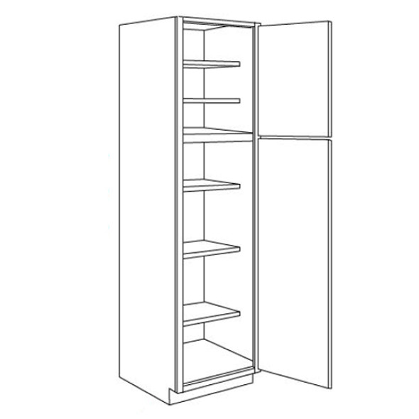 Pantry Cabinet 15 W X 90 H X 24 D - Quest Metro Frost Series by Fabuwood