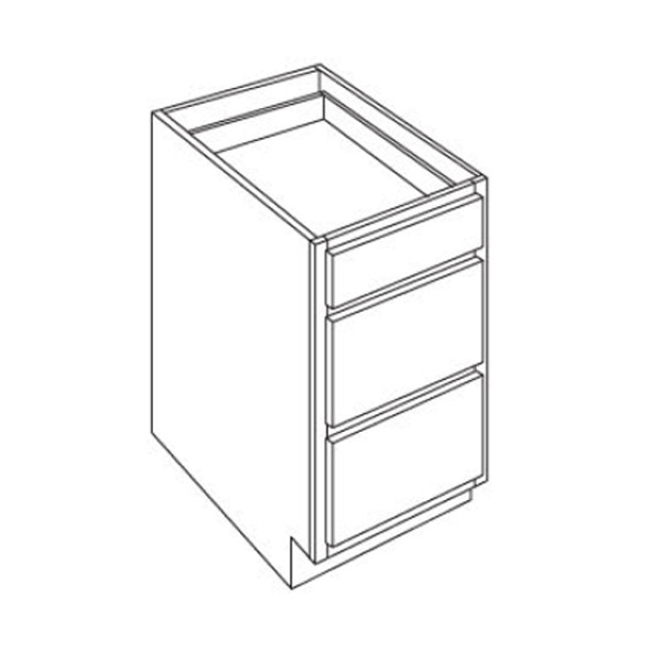 Vanity Drawer Base 12 W X 34-1/2 H X 21 D - Quest Metro Java Series by Fabuwood