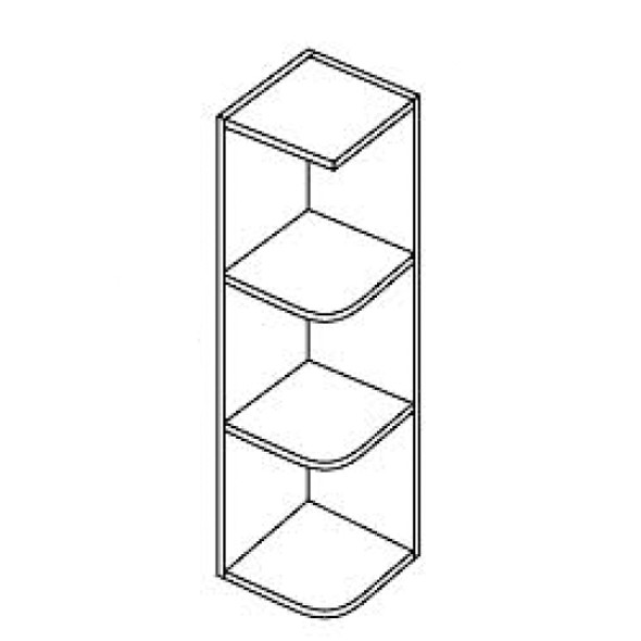 Wall End 12 W X 30 H X 12 D - Quest Metro Mist Series by Fabuwood