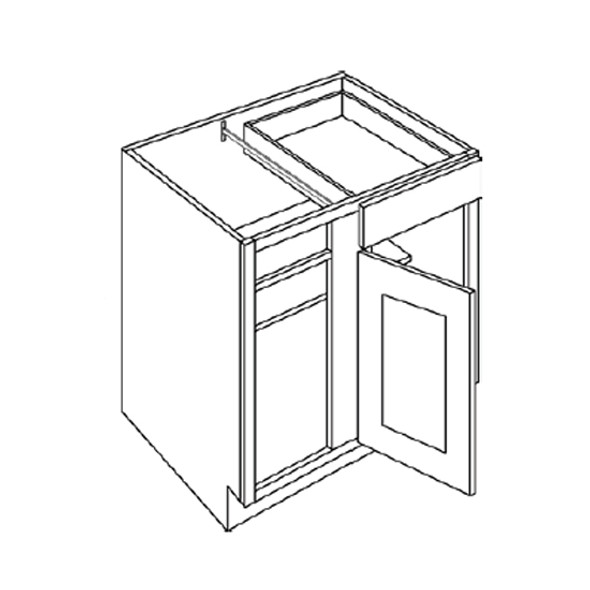 Blind Base 45 W X 34-1/2 H X 24 D - Luxor White Series by CNC