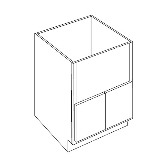Farm Sink 36 W X 34-1/2 H X 24 D - Fusion Dove Series by Fabuwood