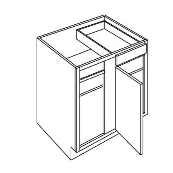 Blind Base 48 W X 34-1/2 H X 24 D - Fusion Nickel Series by Fabuwood