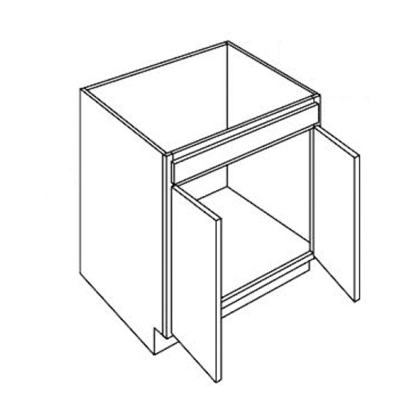 Sink Base 24 W X 34-1/2 H X 24 D - Fusion Nickel Series by Fabuwood