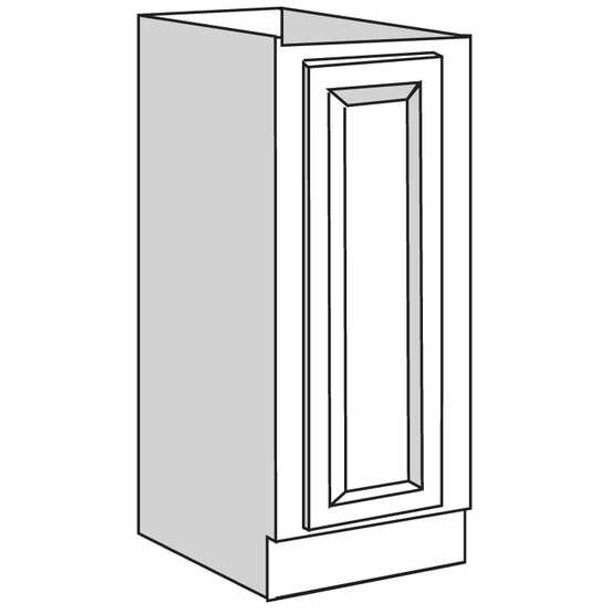 Base 9 W X 34-1/2 H X 24 D - Amesbury White Recessed by JSI (Full Height Door)